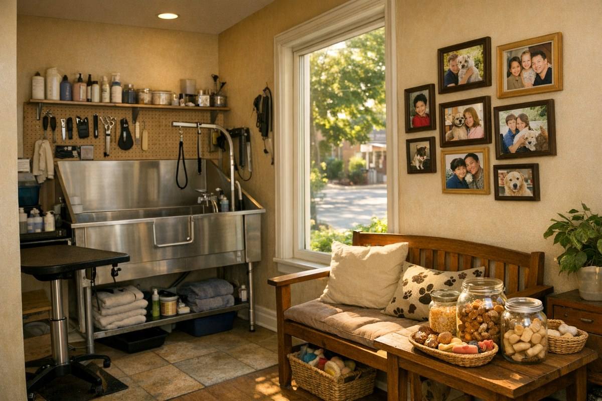 Angie's Pet Spa & Supplies — independent grooming salon and pet boutique on Taft Street