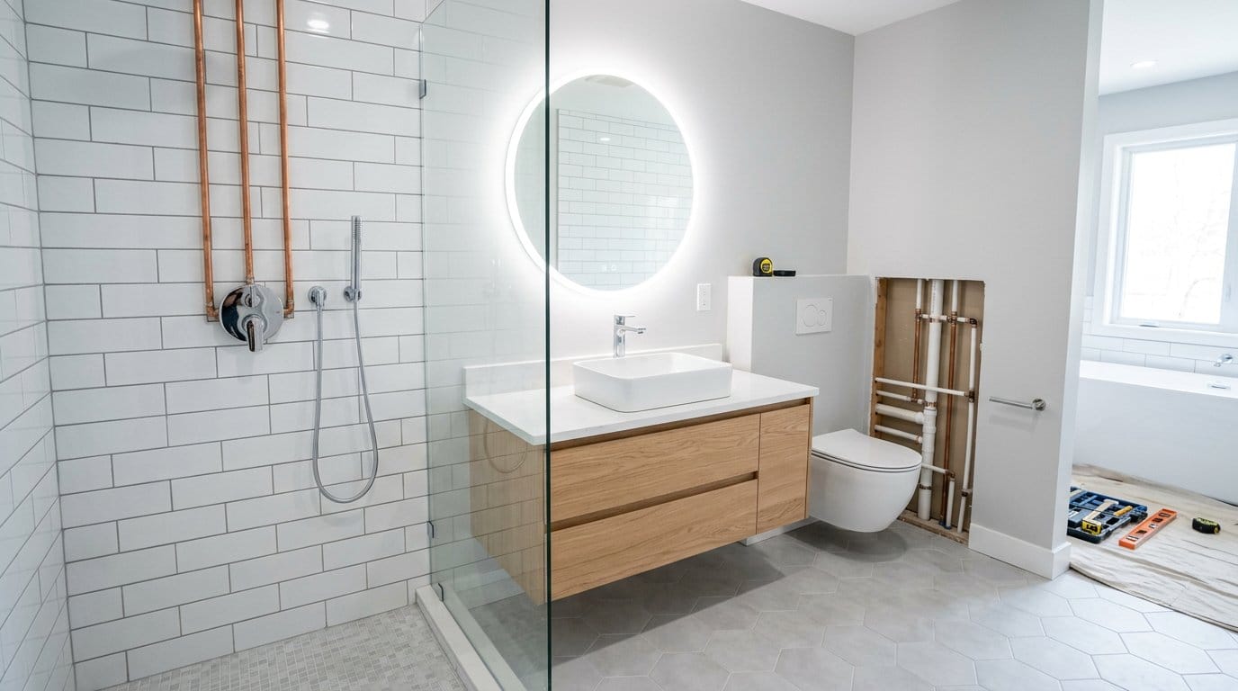 Bernardo Horta Plumbing & Bathroom Remodeling — modern bathroom renovation and plumbing services