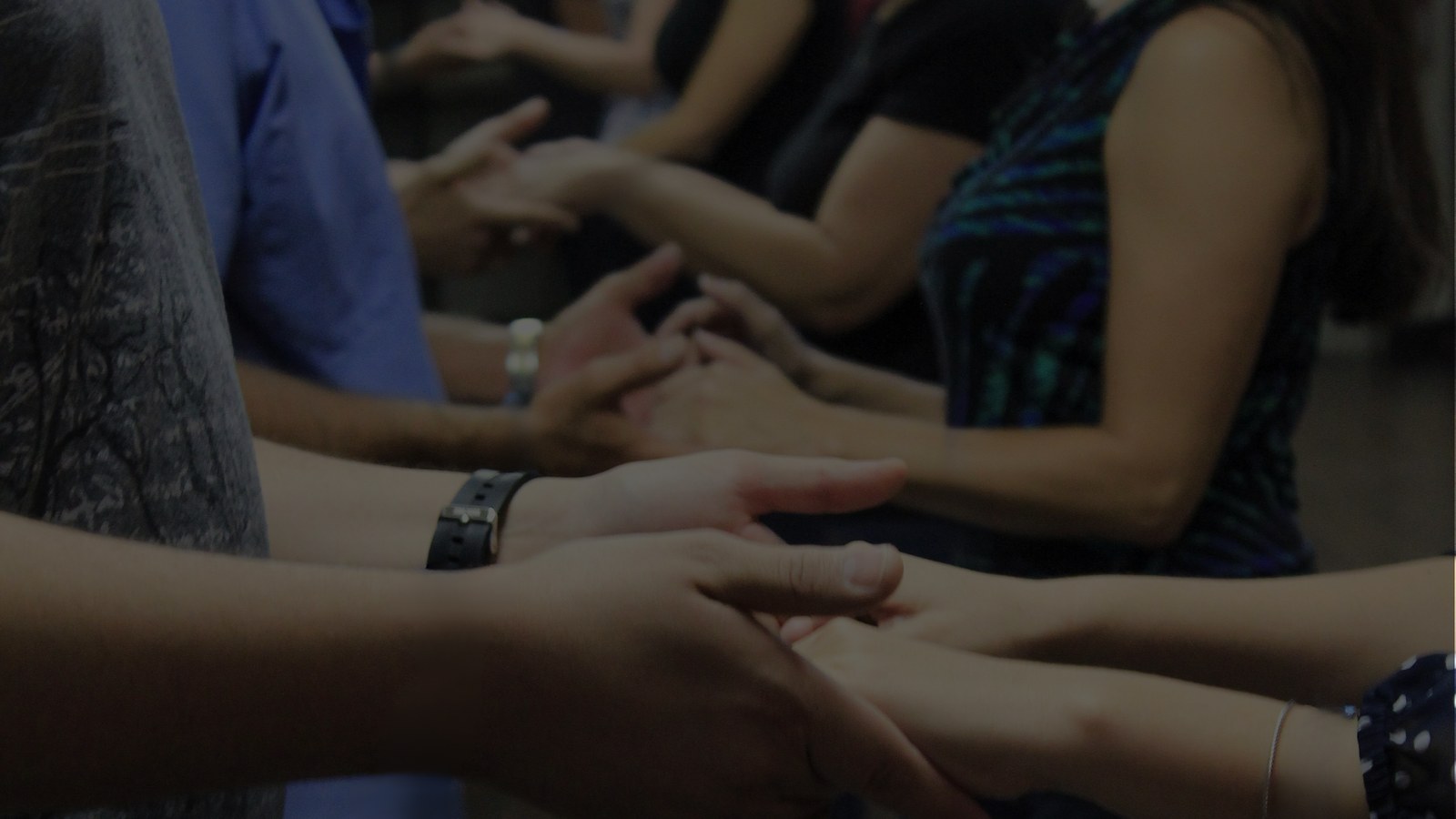 Adult Latin dance class practicing social dance in South Florida