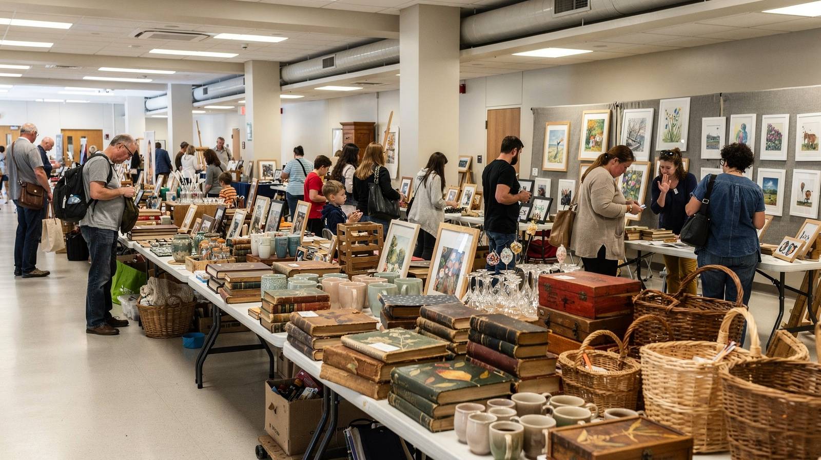 SWFP Senior Center flea market and artisan show — community vendors with crafts, antiques, and handmade goods