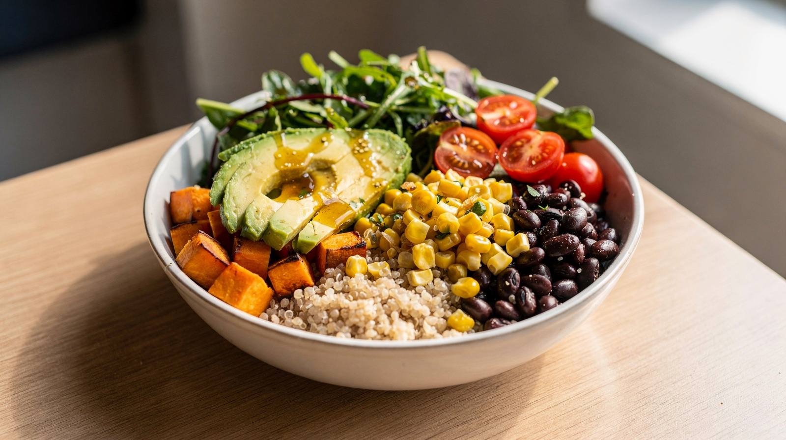 Bolay Pembroke Pines — colorful build-your-own bowl with avocado, corn, black beans, quinoa, and sweet potato