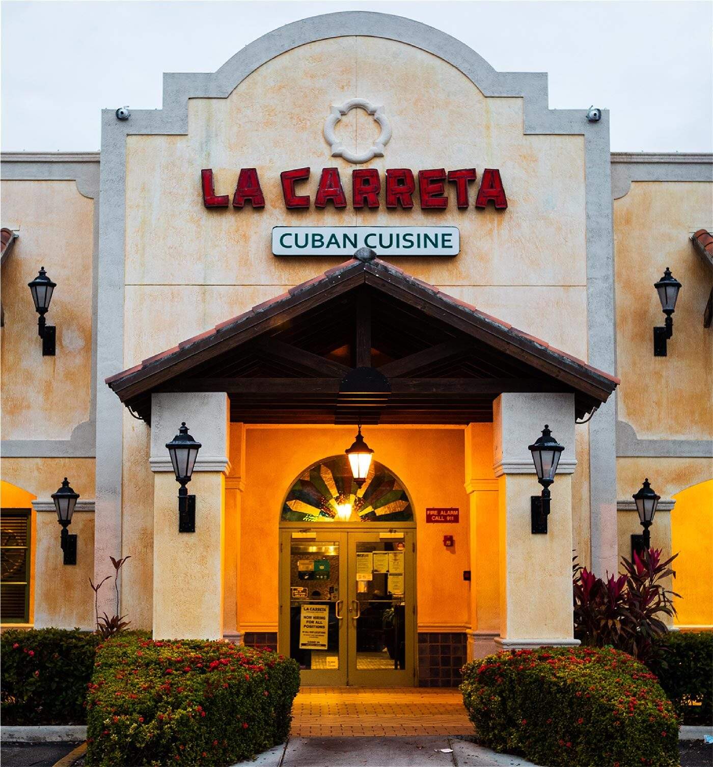 La Carreta Cuban restaurant exterior with iconic branding in Pembroke Pines