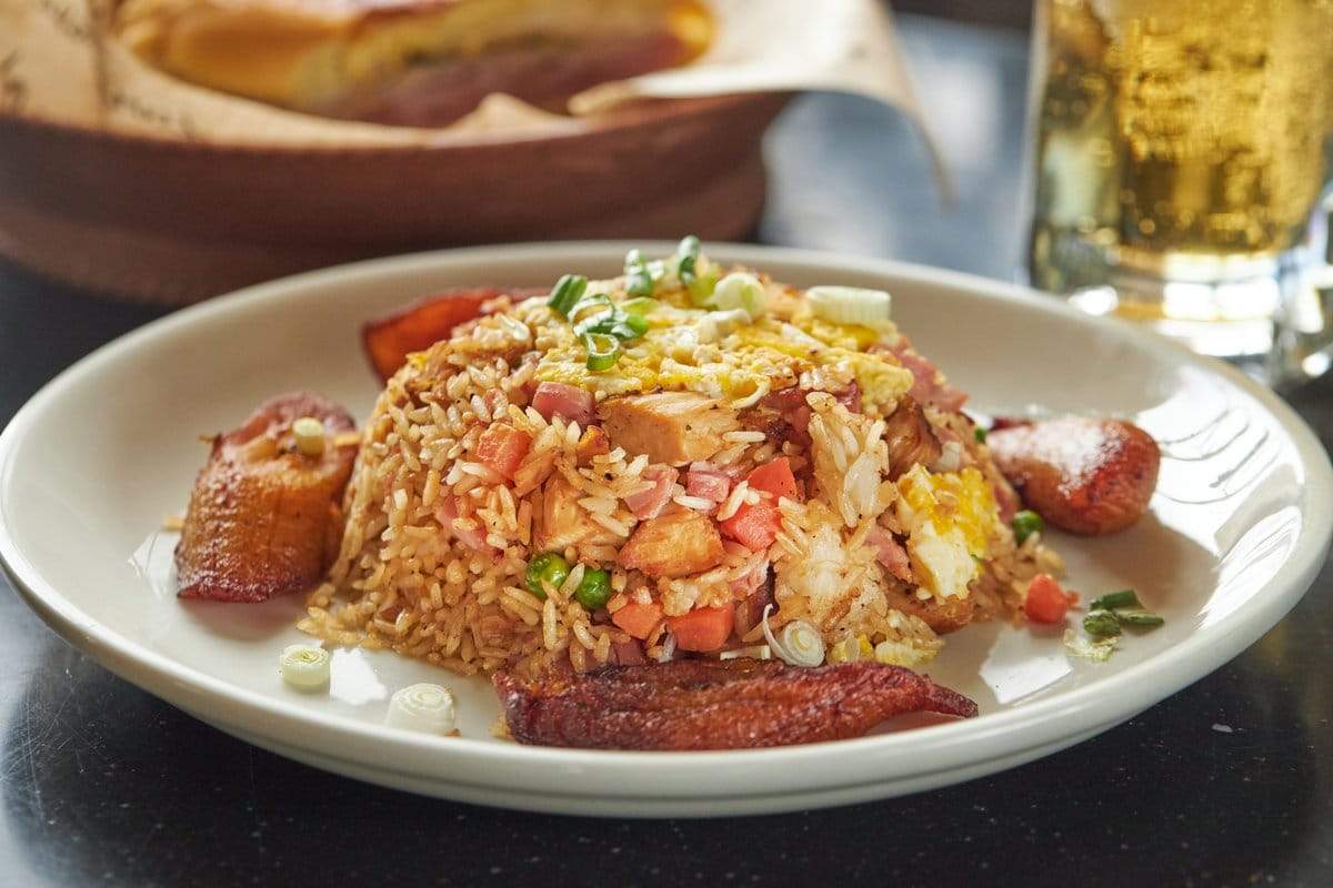Sergios Restaurant Cuban breakfast with vaca frita