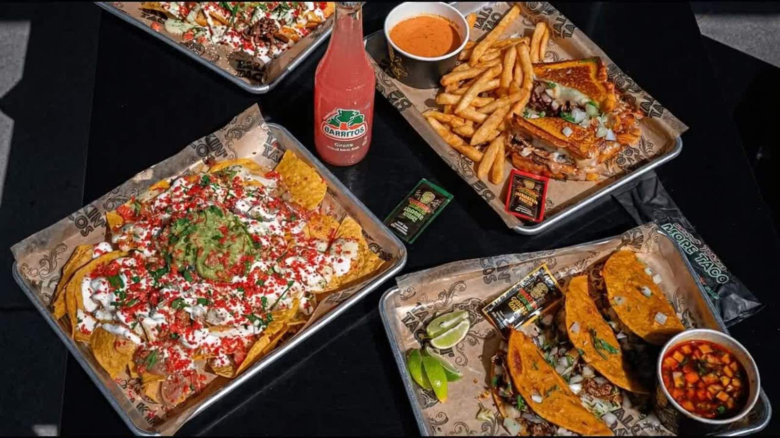 Talkin' Tacos Pembroke Pines — birria tacos, loaded nachos, and colorful Mexican street food late-night