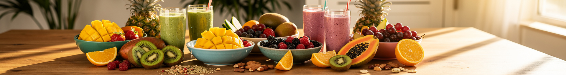 Fresh smoothies, tropical fruits, and healthy food — South Florida lifestyle and nutrition